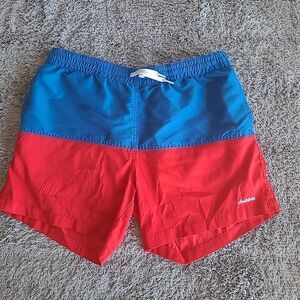 Chubbies The Whale Sharks Classic Swim Trunk Board Shorts Large Embroidery